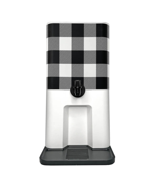 BEBLY Box in Buffalo Plaid: White+Black